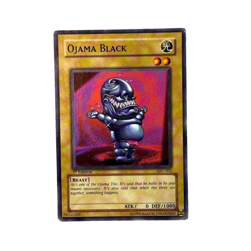 Yu-Gi-Oh! Trading Card Black Ojama Black IOC-002 1st Edition Beast